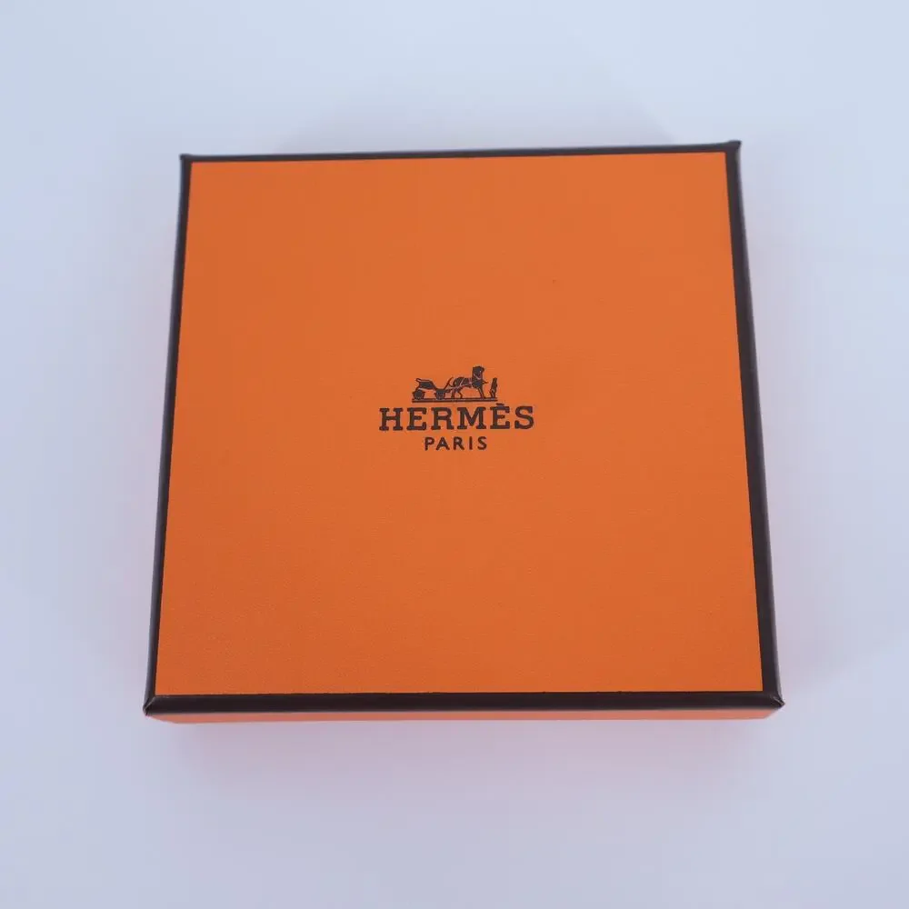 HERMES Orange and Brown Gift Box 3.5x3.5x0.75